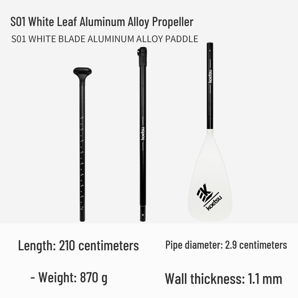 KOETSU Surf Paddleboard Dual-Use Aluminum Paddle: Single/Double Head Kayak & Paddleboard Paddle