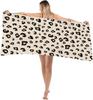 Prosop de Plajă cu model de Leopard pentru familie personal prieteni Prosop Cadou Prosop cu Uscare Rapidă Pentru Baie Yoga Turism Plajă GYM Camping Înot