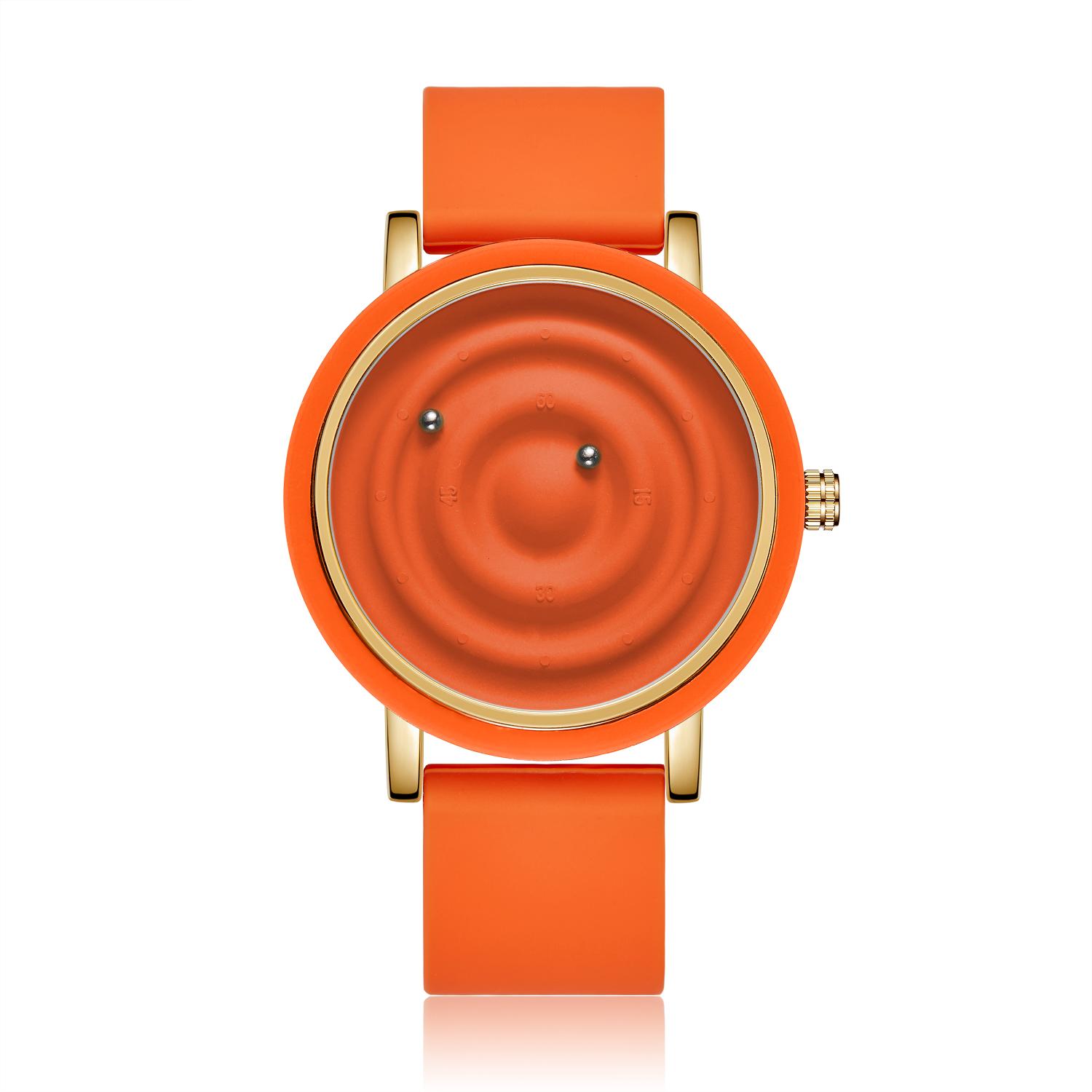 

Персонализированные модные плавающие магнитные стрелки, креативные простые водонепроницаемые кварцевые часы со свободным шарикоподшипником, студенческие женские мужские No