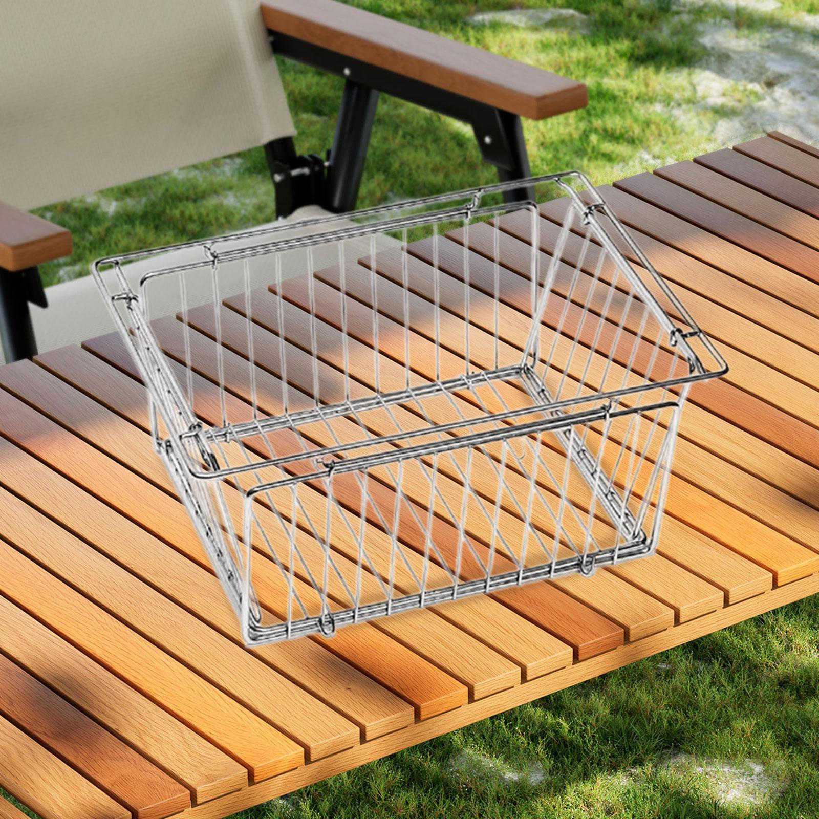 Аксессуары для походного стола Складная корзина для хранения и дренажа серебряный 4380₽