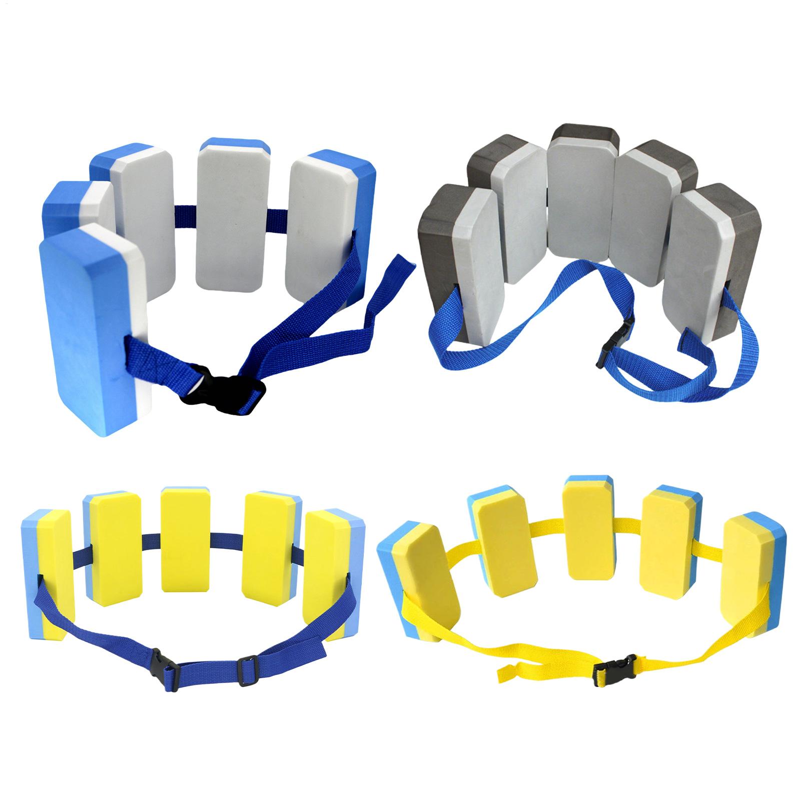 Swimming Floating Board EVA Swim Training Buoyancy Belts Adjustable Back Float Board Waistband Children Water Sports Assist Tool blu