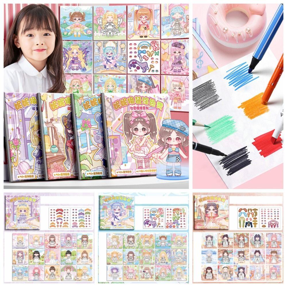 

Дошкольное образование Одевалка Раскраска Граффити Каракули Книга Рисование Художественный класс