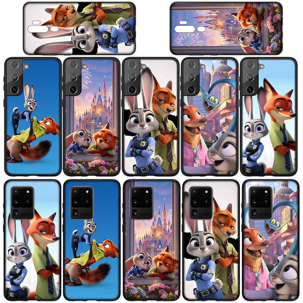for Samsung Galaxy S25 S24 S23 iPhone 17 16 15 Xiaomi Redmi Note 14 13 12 Plus Pro Max A37 Phone Case Comics Nick Zootopias Garys 2 Judy OPPO Huawei