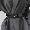 Fashionable Retro High-End Wide Waist Belt Trendy and Elegant Alloy Buckle, Slim Leather Belt Versatile Women’s Waist Belts