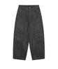 EASY NO EASY Curved Leopard Pants - Charcoal