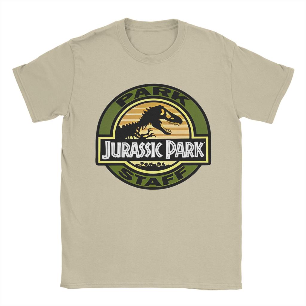 Men Women's Blue Jurassic Park Logo T Shirt  Cotton Clothing Awesome Short Sleeve Round Neck Tee Shirt Adult T-Shirt