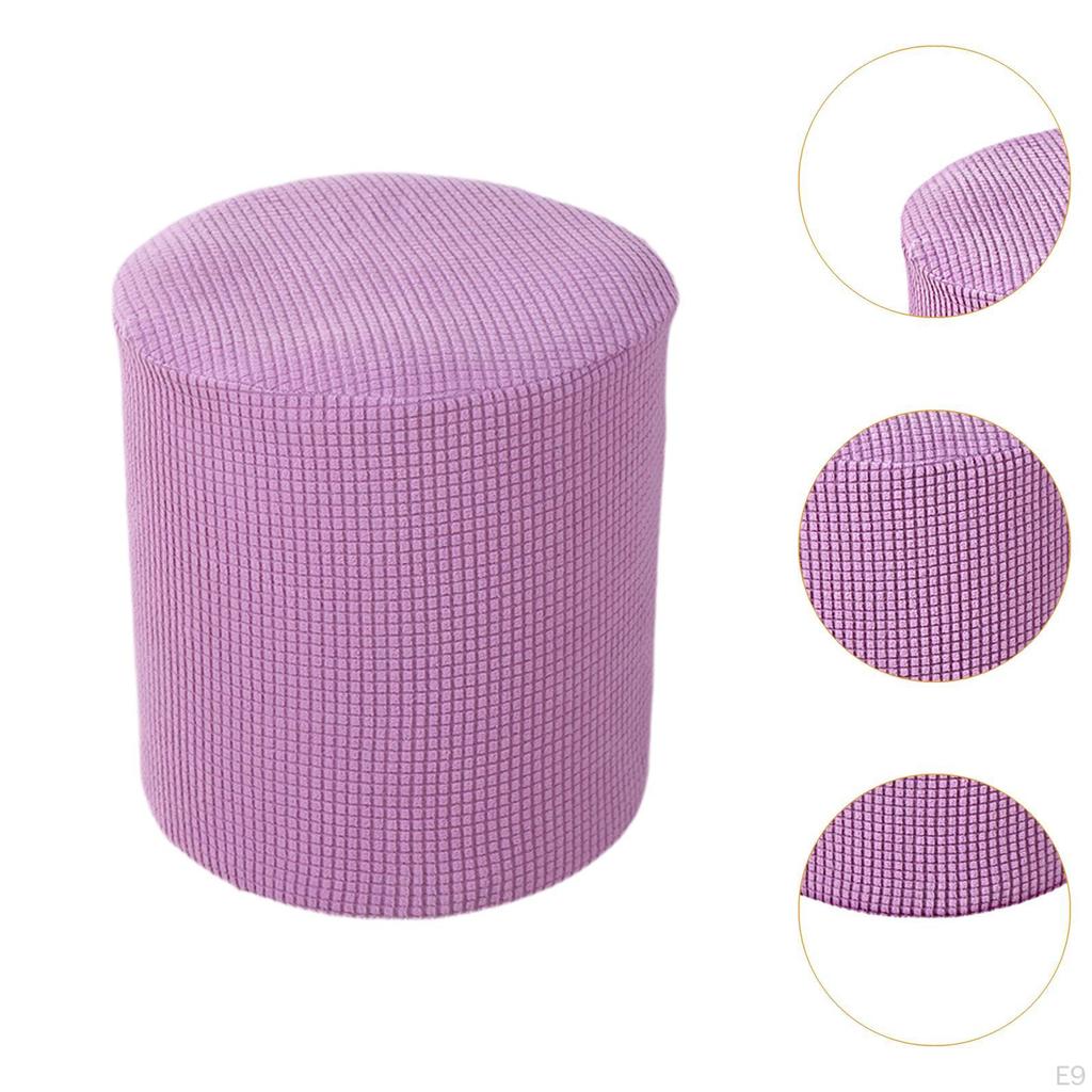 Ottoman Cover Foot Stool Stretch Decor Footstool Protector Slipcover