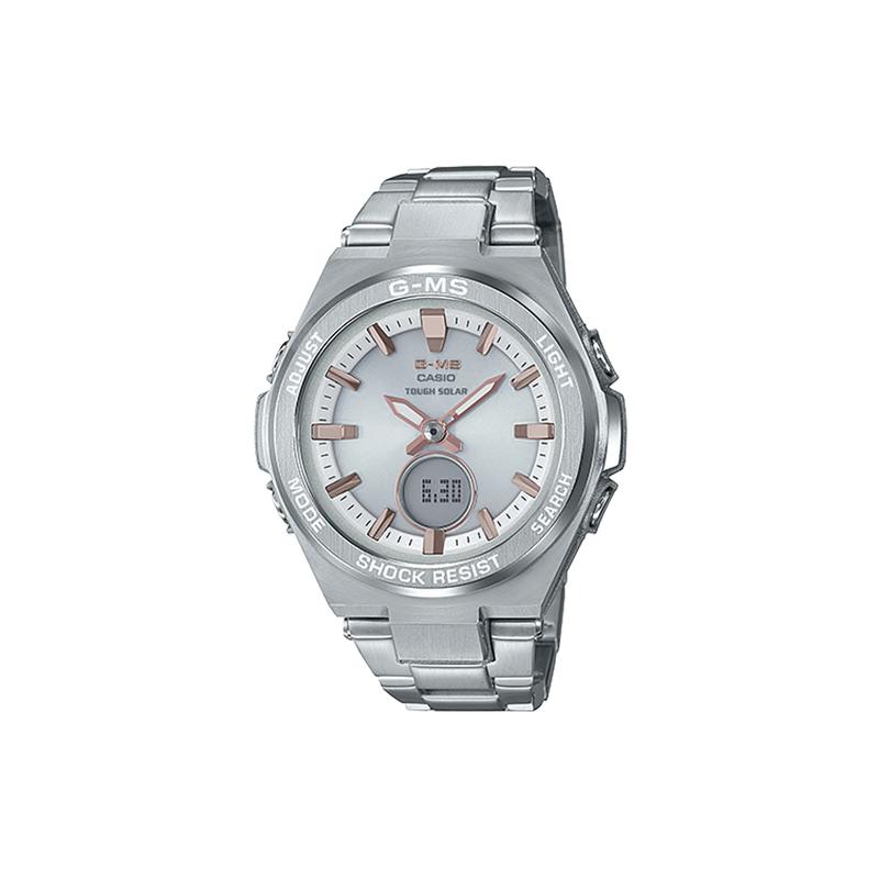 

Casio BABY-G Series Fashionable Business Digital Display Composite Dial Sports Waterproof Quartz Movement Resin Strap Japanese and Korean MSG-S200D-7A рожевий