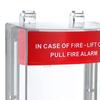 Manual Call Point Protective Cover Easy Turnkey Installation Transparent Polycarbonate Fires Alarm Pull Station Safety Shield for Schools Offices