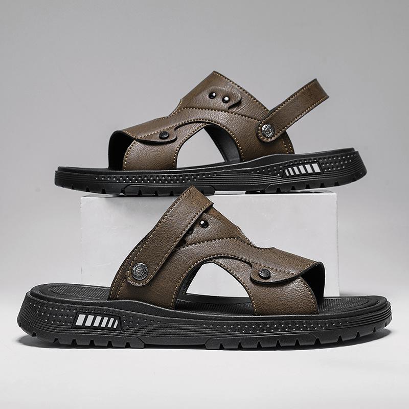 Sandals 22 Summer New Latex Soft-soled Beach Shoes Casual Wear Dual-purpose Cool Slippers Tide