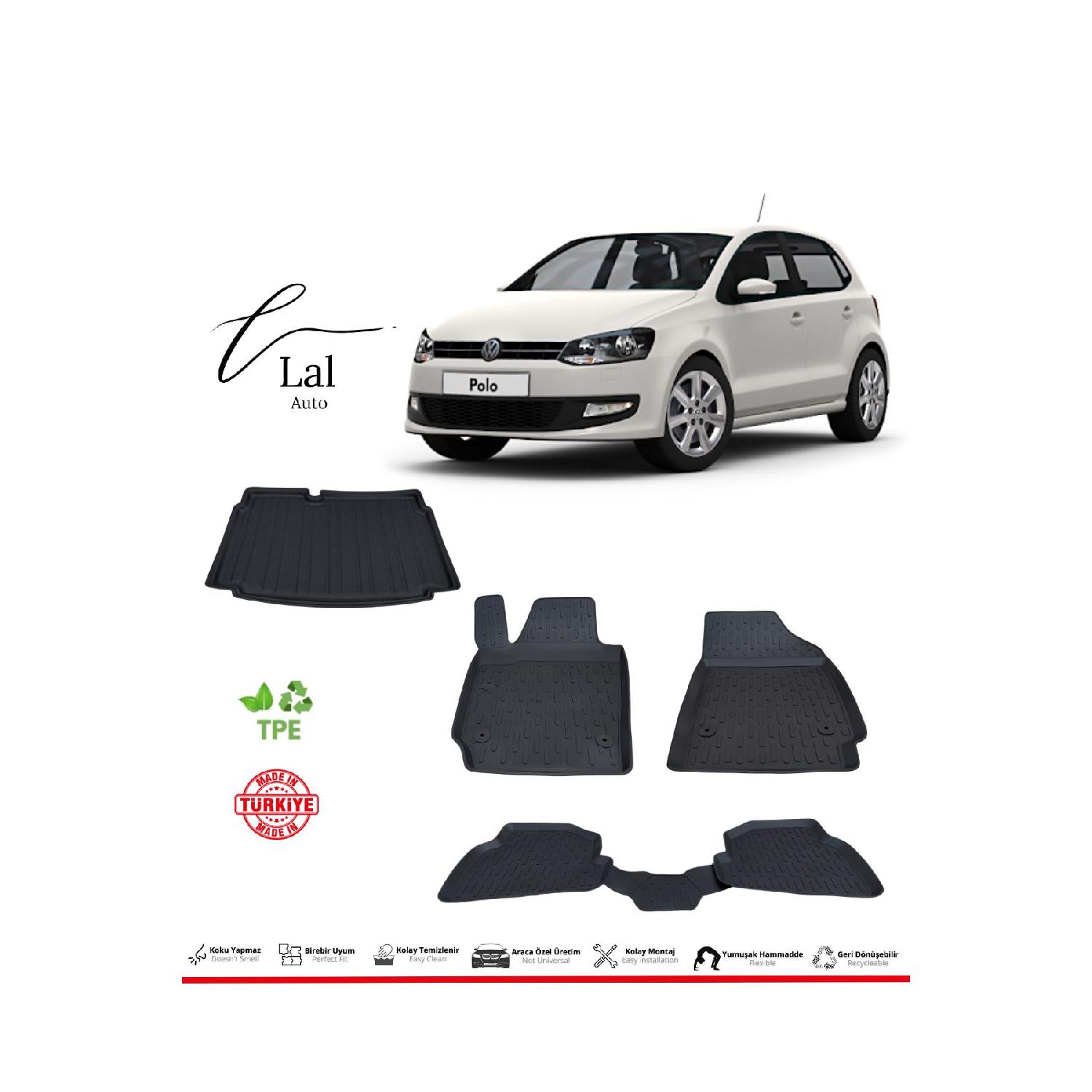 

Volkswagen Polo 2009-2017 3d коврик для бассейна в нижней части багажника, комплект для бассейна