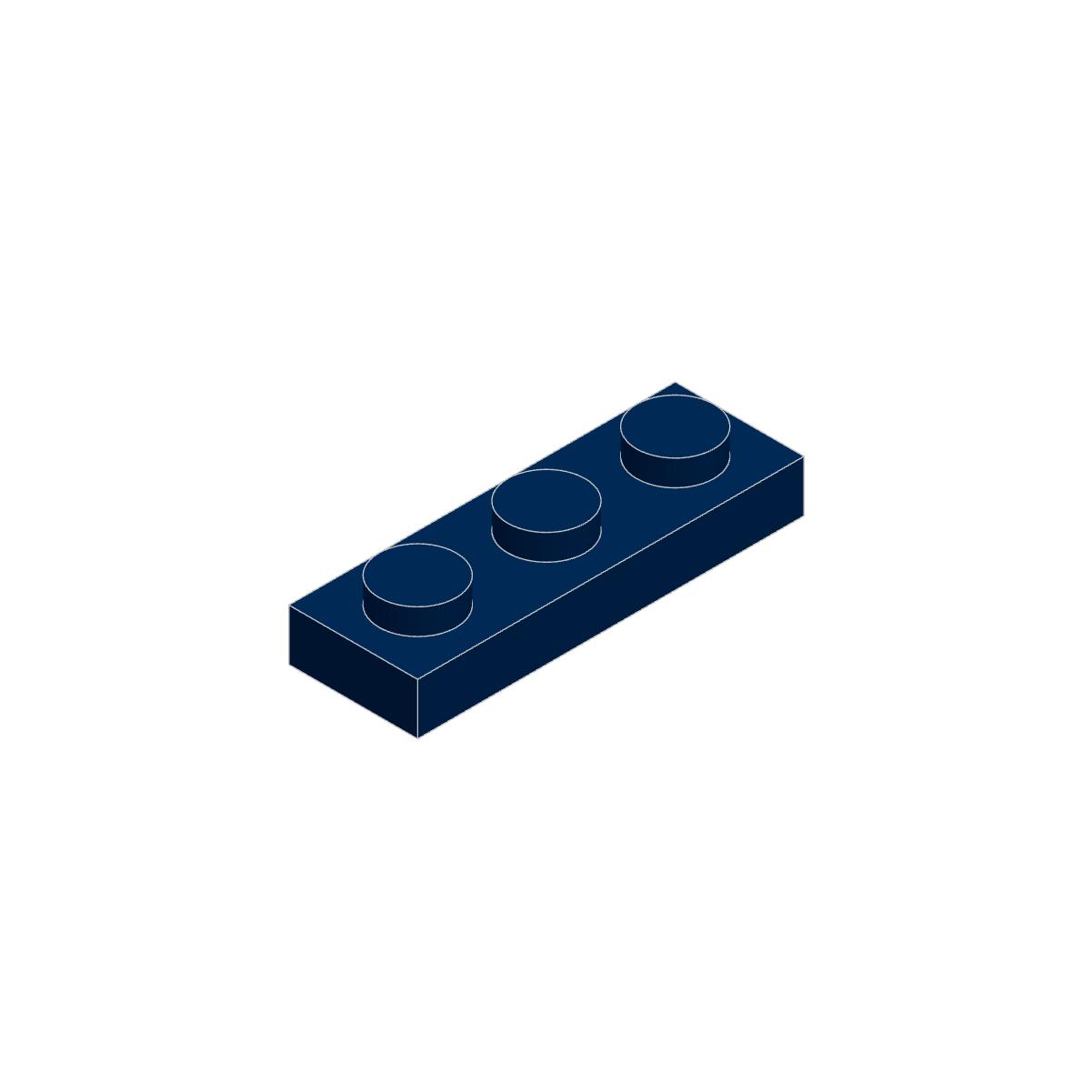 10 Stück 3623 1x3 Grundbaustein Moc Konstruktionszubehör Funktioniert mit Stein DIY Kinderspielzeug Montage Geschenk 10PCS blue