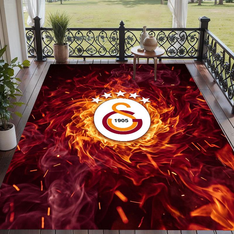 Soft Floor Carpet Galatasaray FC Pattern Area Rug Decorative Mat For Home Room Decoration