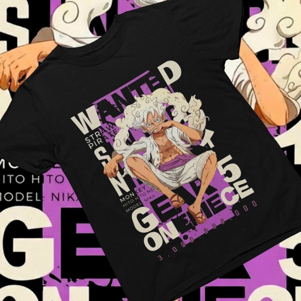 Camiseta One Piece imagen de Luffy Camiseta Anime Manga Gear 5 S