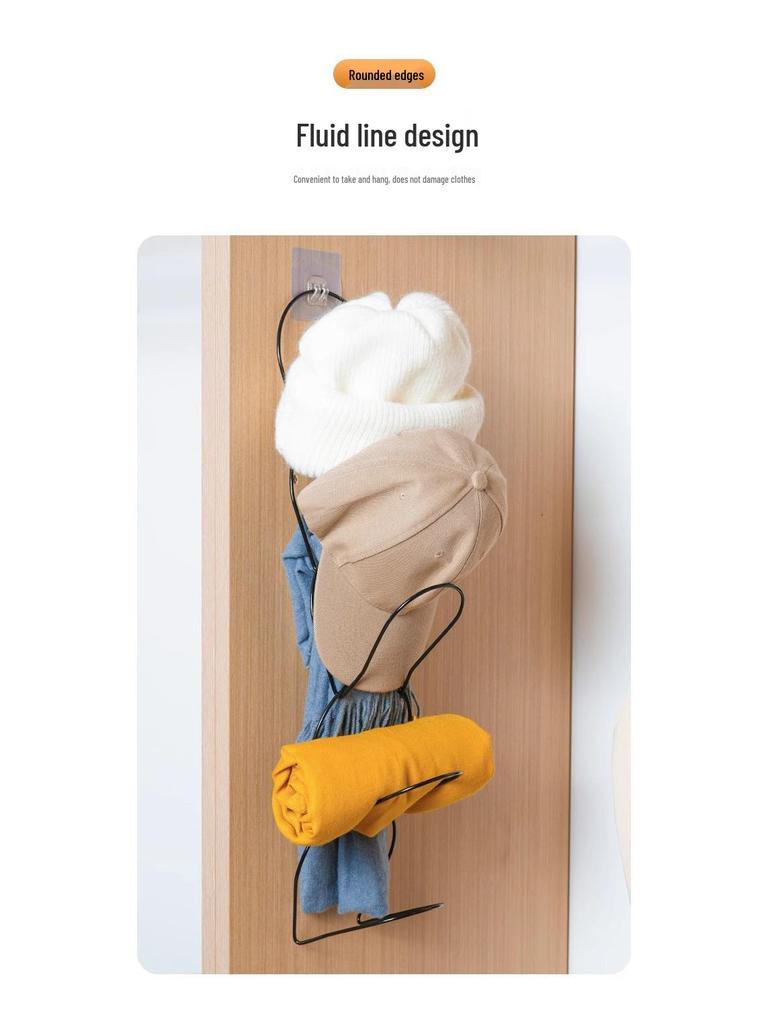 Hanging Cap & Scarf Organizer Wardrobe Hook for Hats & Bags