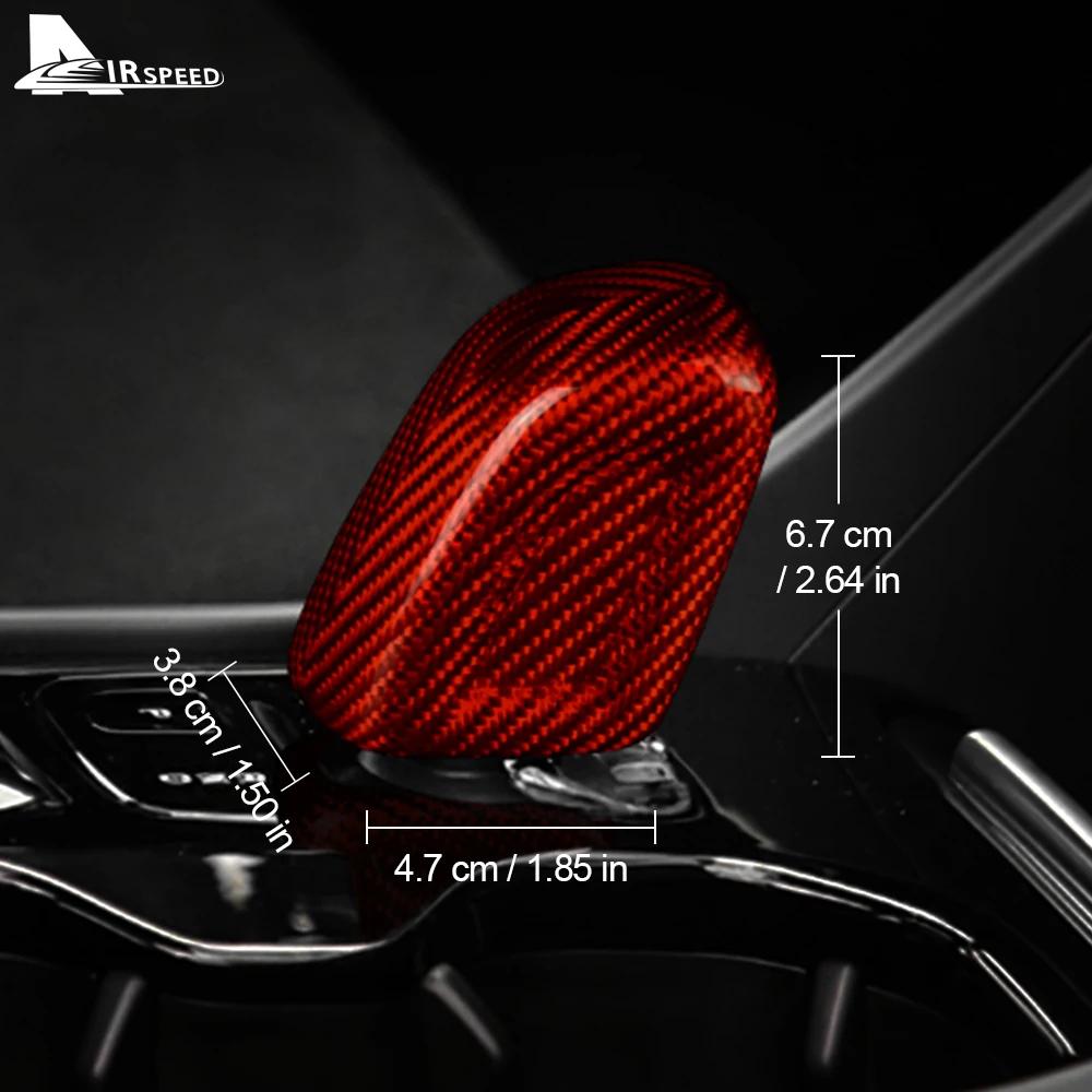 Car Gear Shift Knob Cover For Volvo XC40 XC60 XC90 V60 V90 S60 S90 2021 Carbon Fiber Accessories Interior Trim Sticker
