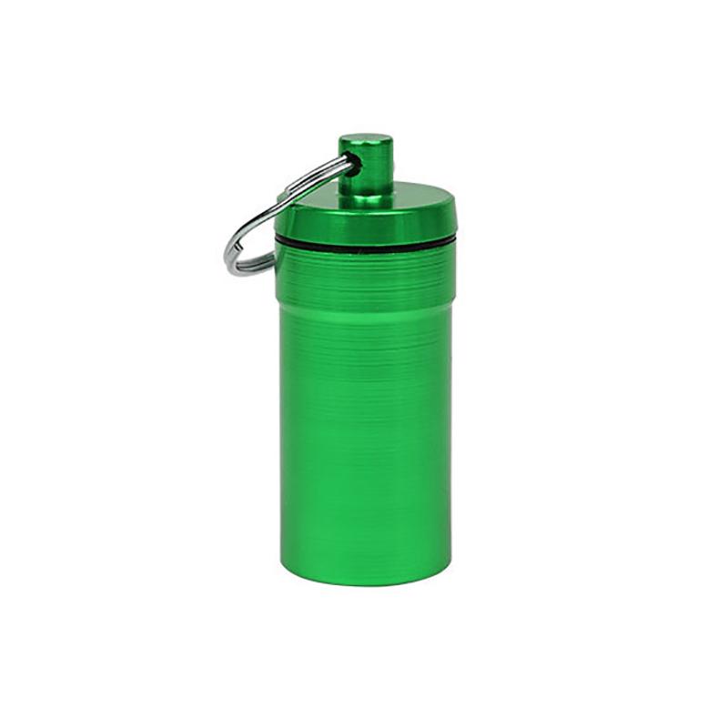 Waterproof Aluminum Pill Case Bottle Cache Drug Holder For Traveling Camping Container Keychain Medicine Box Health Care Tool