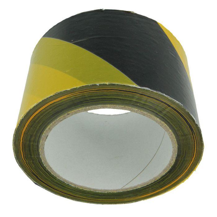 AMIG | Bande De Balisage 522 | 70 Mm X 200 M | Polyéthylène Faible Densité LDPE | Jaune/Noir