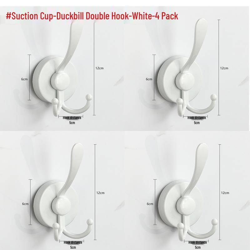 Stainless Steel Traceless Vacuum Suction Cup Hook for Kitchen and Bathroom Towels