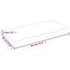 VidaXL Light Brown Table Top 80x40x6 Cm Treated Oak Wood 3156355