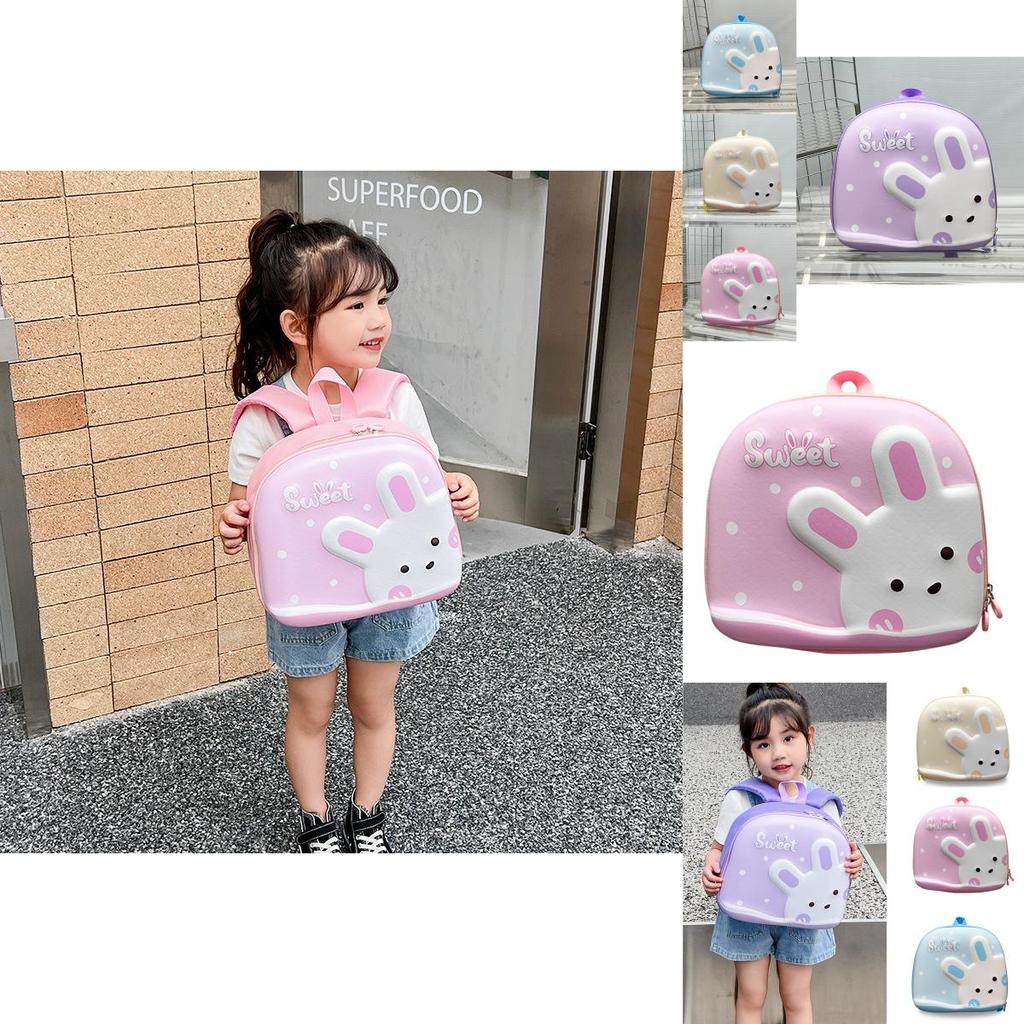 Cute Cartoon Rabbit Eva Backpack For Girls Trendy Outdoor School Snacks Bag