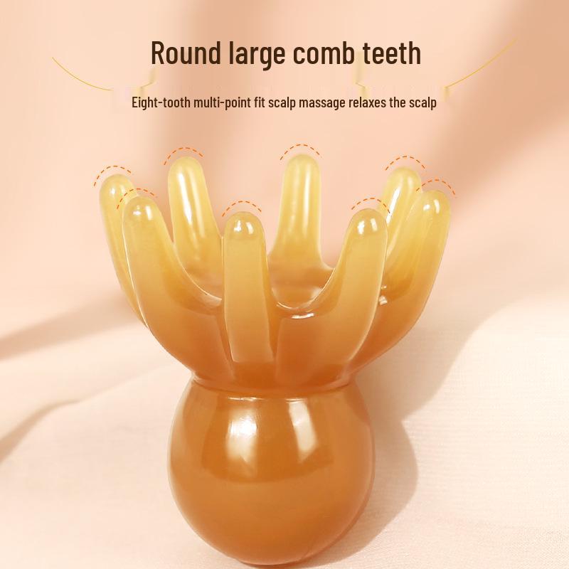 Octopus Head Eight-Claw Wide-Tooth Scalp Massage Comb
