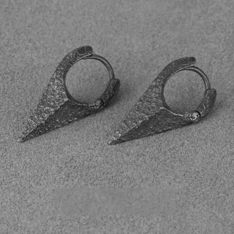 

Геометрические серьги-кольца Discipline для мужчин, оригинальный нишевый дизайн, простые кольца в ретро-темном стиле Self-discipline earrings [1 pair]