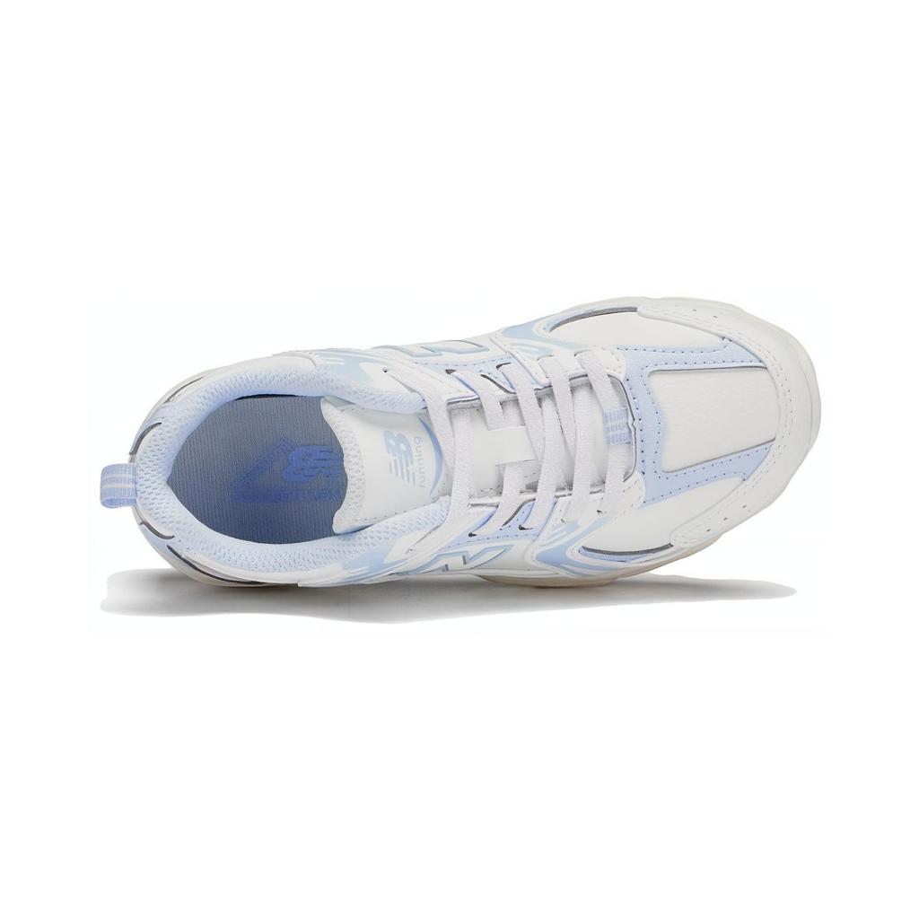 New Balance Abrasion Resistant Low Top Kids Lifestyle Shoes White Blue Children Aged 3 7 Years Old PZ530WS