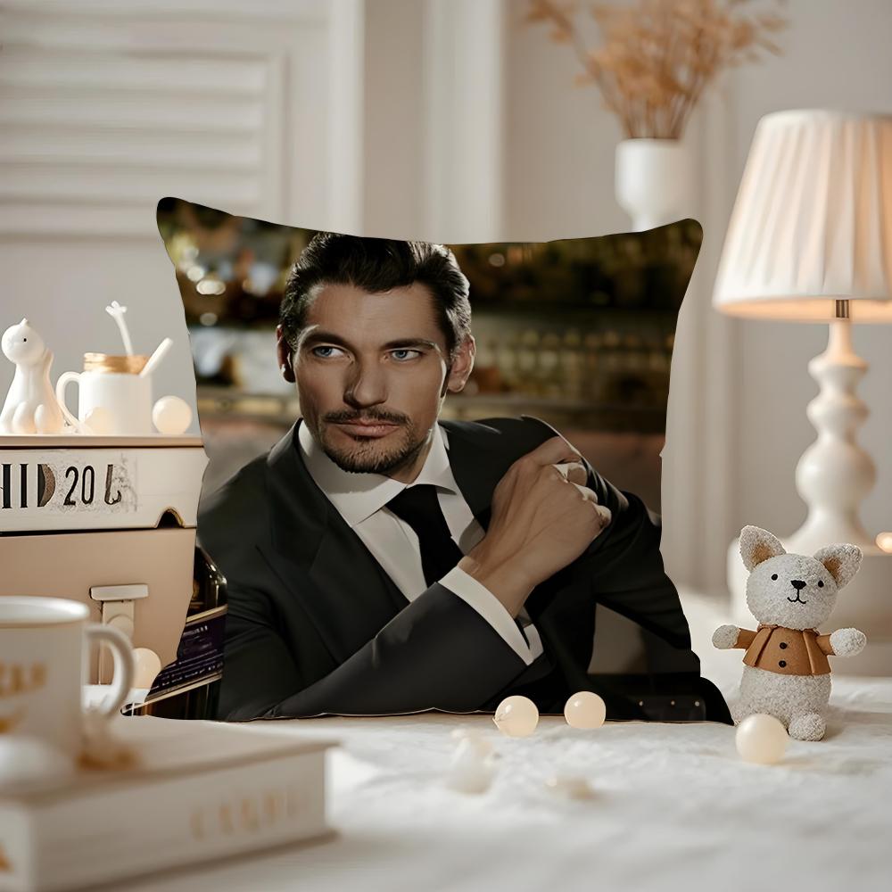 David Gandy Cushion Cover Pattern Printed Pillowcase For Living Room Sofa Cushion Cover & Bedroom Decor