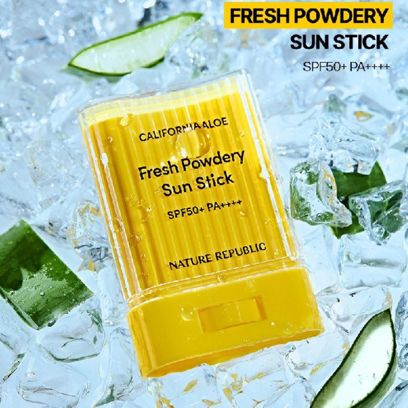 Nature Republic California Aloe Fresh Powdery Sun Stick SPF 50+ PA++++ 24g/48g