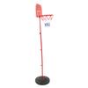 Adjustable Height Basketball Stand Iron Pole Red White Plastic Indoor Basketball Hoop for Sports