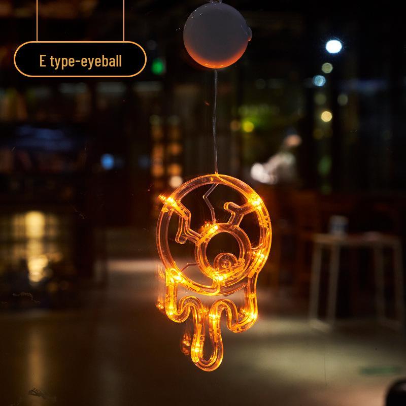Mingyu Halloween Pumpkin Suction Cup Lights Decor Set