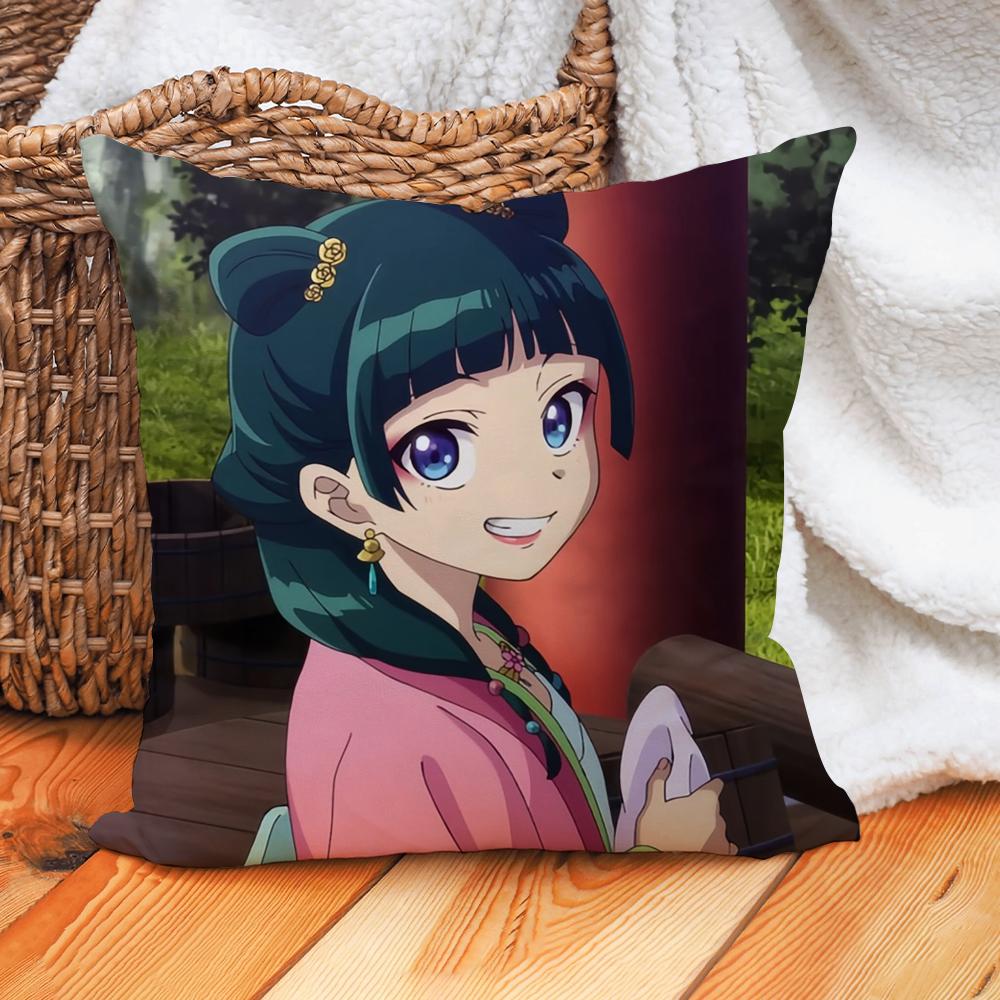 Anime The Apothecary Diaries Pillow Case Home Decoration Cushion Cover Suitable For Office Sofa Bedroom Car