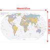 English Map Series-World Map-2019,Unframed Eduactional Poster,Wall Decor,Travel Supplies/Learning,World Map Wall Decor