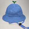 New Cute Baby Fisherman Hat with Sprout Spring Summer Children Drawstring Bucket Hat Solid Color Boys Girls Beach Panama Sun Cap