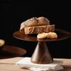 Wooden Cake Tray High Footed Dessert Plate Pastry Plate Cake Stand Dessert Table Display Stand Dim Sum Dish Fruit Plate Bowl