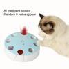 Cat Toy 8 Holes Design Replaceable Feather Intelligent Bite Resistant Automatic On/Off Relieve Boredom ABS Indoor Electric Smart Pet Cat Teaser
