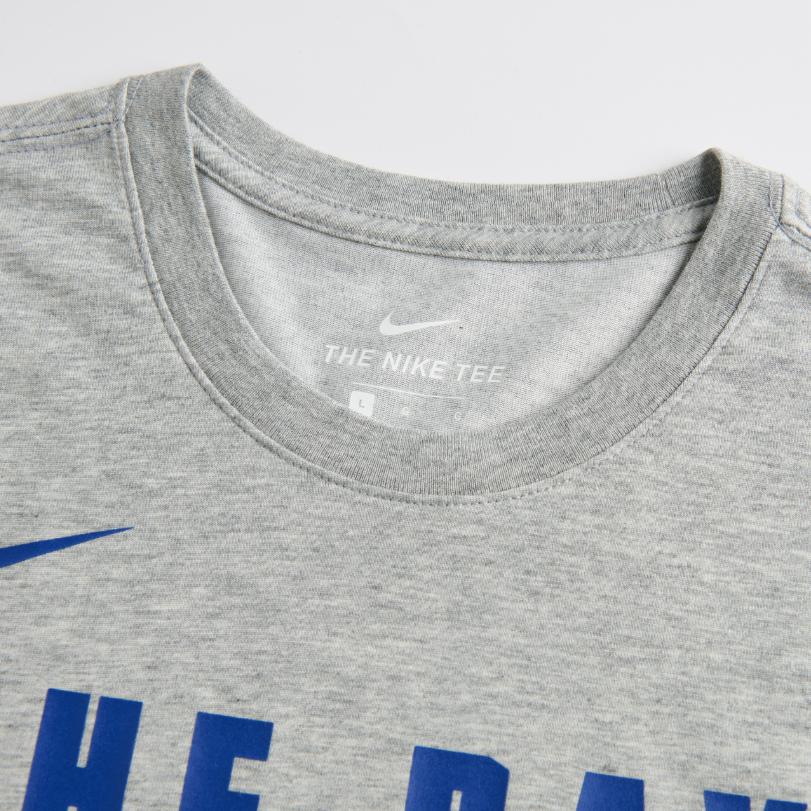 Nike NBA Collaboration Dri-Fit Golden State Warriors T-Shirt Logo Letter Crew Neck Quick-Dry Short Sleeve Kids Tops Gray 3Z2B7BAW3-WAR