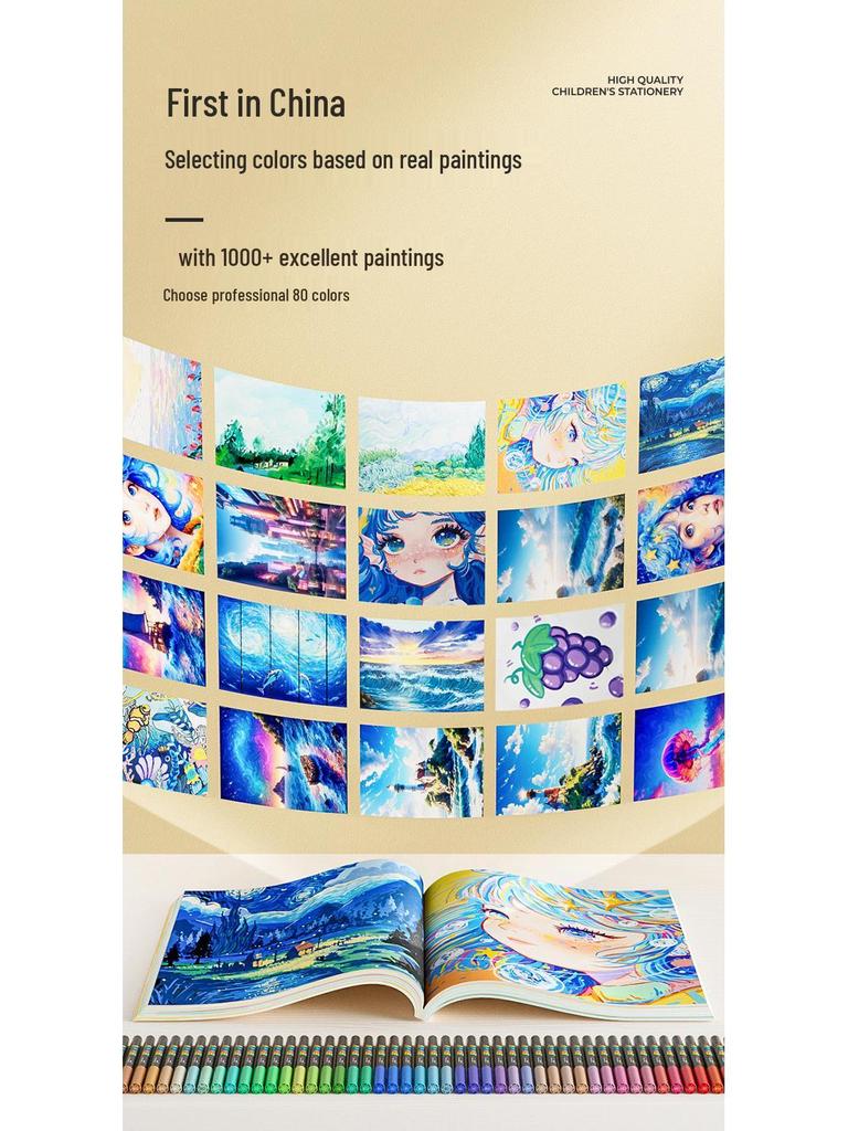 Enmi Liquid Acrylic Marker Set - 80 Colors, Soft Tip, Layerable, for Children's Painting In Black Box