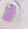 Applicable to iPhone11promax corrugated magnetic mobile phone case Apple 11 fashionable solid color two-in-one anti-drop sheath