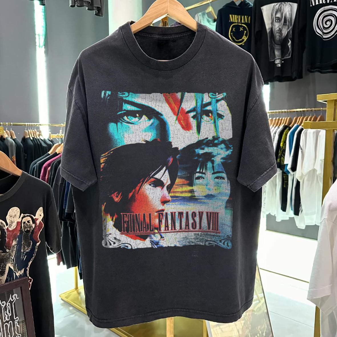 1999 Final Fantasy 8 Rare T-Shirt Black S 3XL