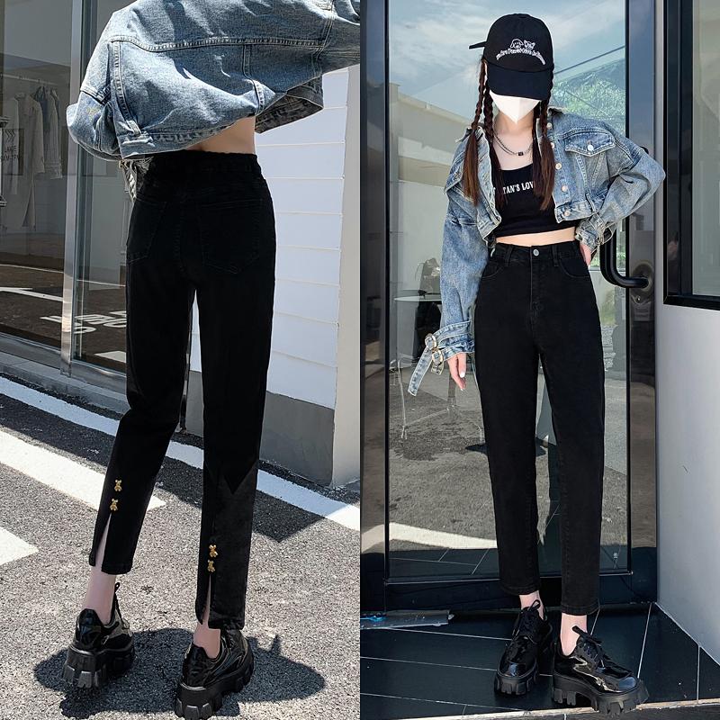 Dimanaf 2025 Spring Women Blue Jeans Pants Female Elastic Basic High Waist Trousers Long Pants