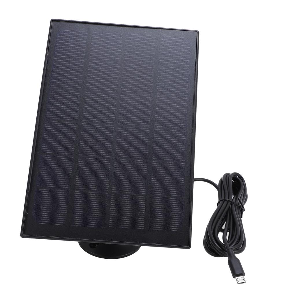8W Solarpanel für Vogelhaus-Kamera Typ C IP66 Wasserdicht 360-Grad-Halterung Türklingel Solarpanel für Wiederaufladbare