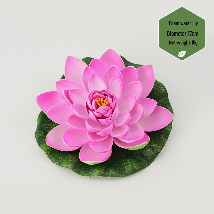 Artificial Lotus Leaf & Lotus Flower Pond Decorations for Fish Tanks & Living Rooms