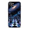 Phone Case Cover for iPhone 17 16 15 14 13 12 Pro Max 11 Pro Max 17 AIR Plus Shockproof Soft TPU Shell Universe Starry Sky Moon