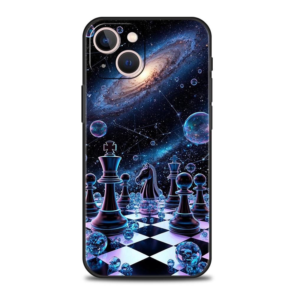 Phone Case Cover for iPhone 17 16 15 14 13 12 Pro Max 11 Pro Max 17 AIR Plus Shockproof Soft TPU Shell Universe Starry Sky Moon