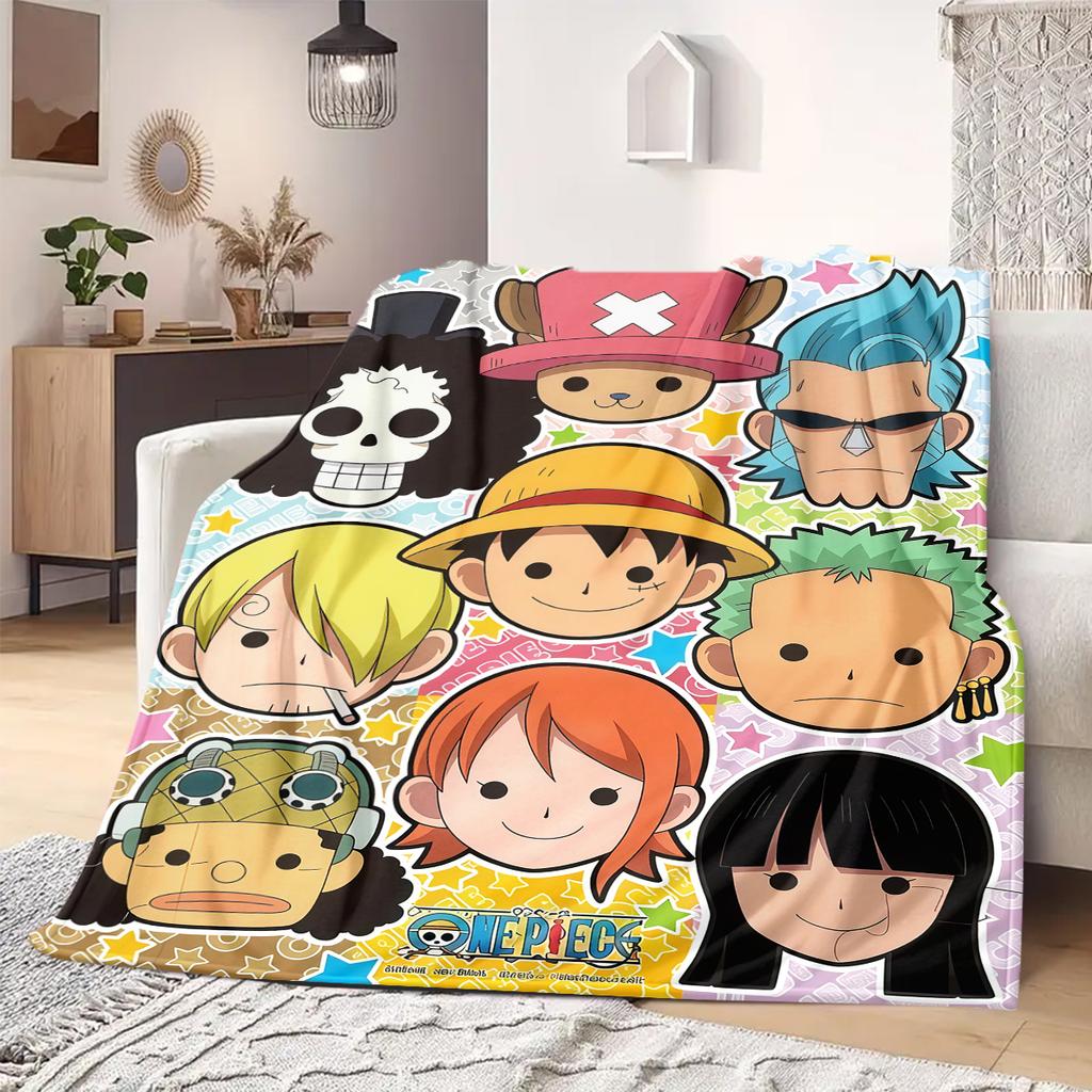 ONE PIECE Print Blanket Warm Comfortable Flannel Blanket Suitable for Bedrooms,Sofas, Beds,Chairs,Travel -QIAO81
