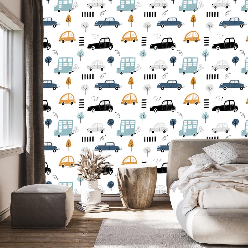 Comic Vehicles Wallpaper for Living Room and Bedroom 50x1000