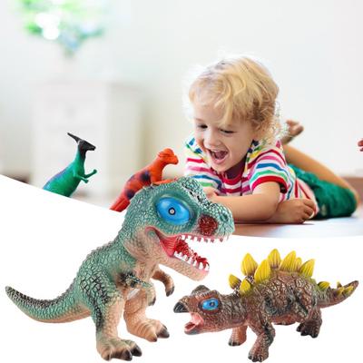 Yousheng Dinosaur Model with Sound Realistic Stress Relief Soft Rubber Squeeze Dinosaur Figure Collection Model Birthday Gift