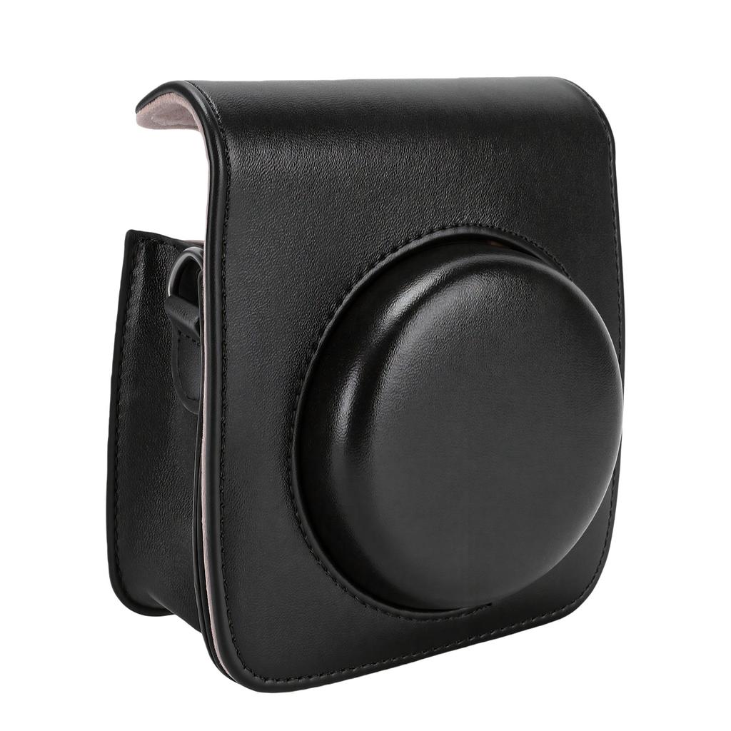 Camera Case Fit for Fujifilm Instax Mini90 Camera Magnetic Flip Cover Soft Lining Adjustable Vertical PU Leather Camera